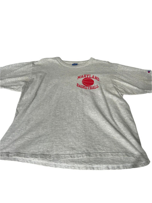 Vintage University of Maryland Basketball Short Sleeve T-Shirt - XL